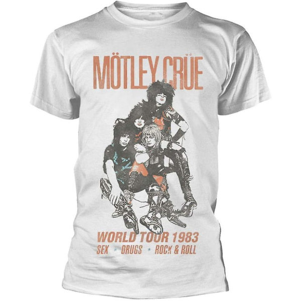 Motley Crue 'shout At The Devil 83 Tour' (sort) T-shirt White M