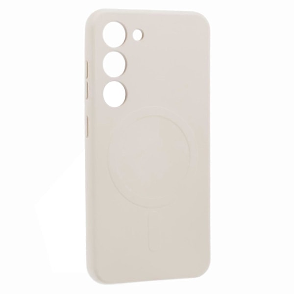 För Samsung Galaxy S23 Skal Stöttåligt TPU Telefonskal Kompatibelt med MagSafe - Svart Multicolor White