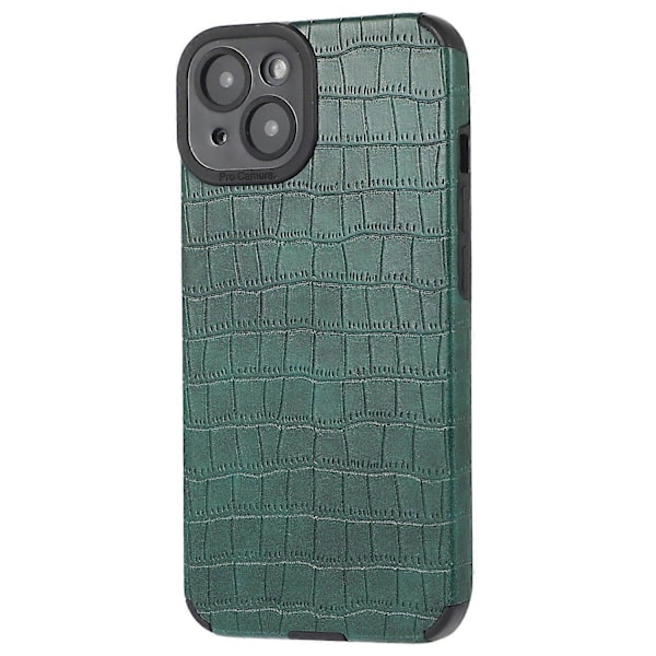 Skal för iPhone 13 Slim-Fit Krokodiltextur PU Läder+TPU Telefonskydd Multicolor Style D