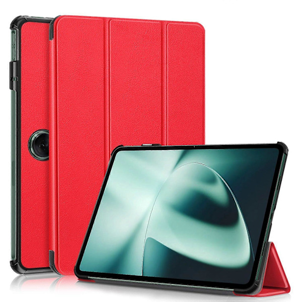 Läderfodral för OnePlus Pad/Oppo Pad 2, vikbart stativ, automatisk väckning/viloläge Multicolor Style F