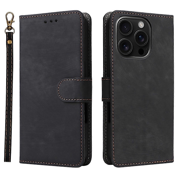 iPhone 16 Pro Max lompakkokotelo RFID-suojauksella, PU-nahkakansi, jalustalla Multicolor Style E