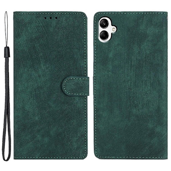 Til Samsung Galaxy A05 4G Etui PU Læder Foldbart Stativ Ensfarvet Telefoncover Multicolor Style E