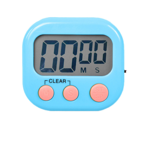 Digital kökstimer, klassrumstimer för lärare Barn, Count Up Countdown Timer med på/av för matlagning Bakning läxspelsövning Blue