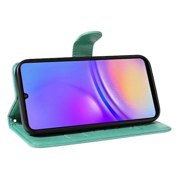 Fodral för Samsung Galaxy A06, blommönstrat PU-läder plånboksfodral Multicolor Style F