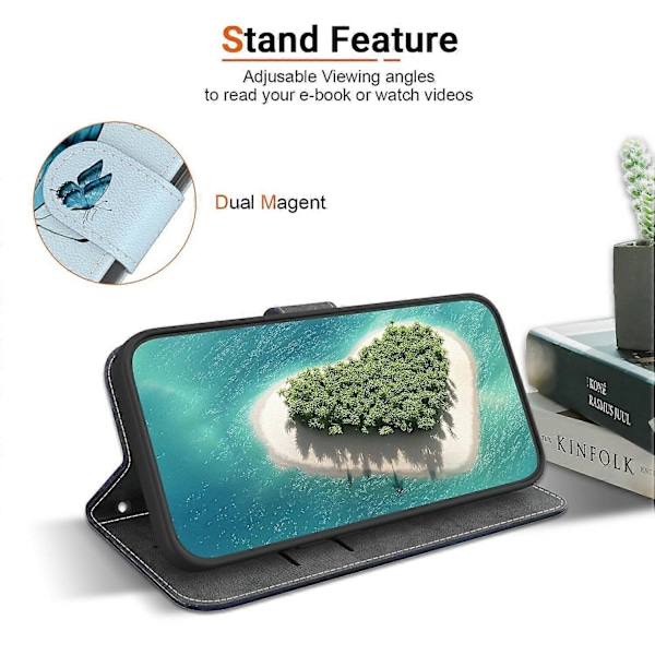 Plånboksfodral för Realme 13+ 5G Anti-Drop Läder Flip Cover Mönstertryck Multicolor Style A