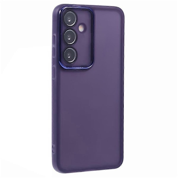 WANLONFENG DKSM-serien för Samsung Galaxy S25 TPU-skal Elektropläterad ram med härdat glas Multicolor Style F
