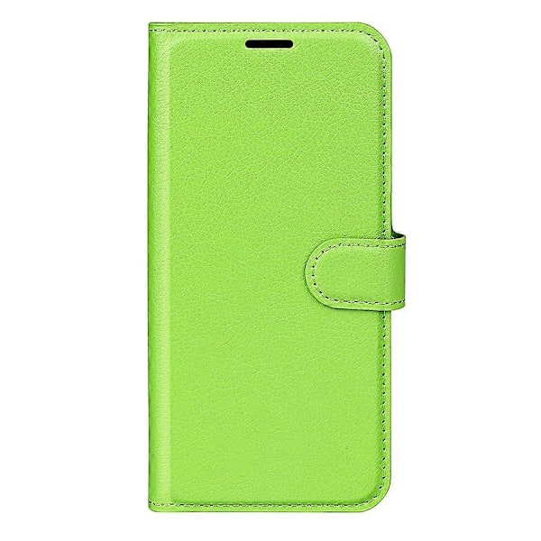 Til ZTE Blade V70 Etui Litchi Tekstur Stødsikkert Læder Wallet Telefon Cover- Multicolor Green