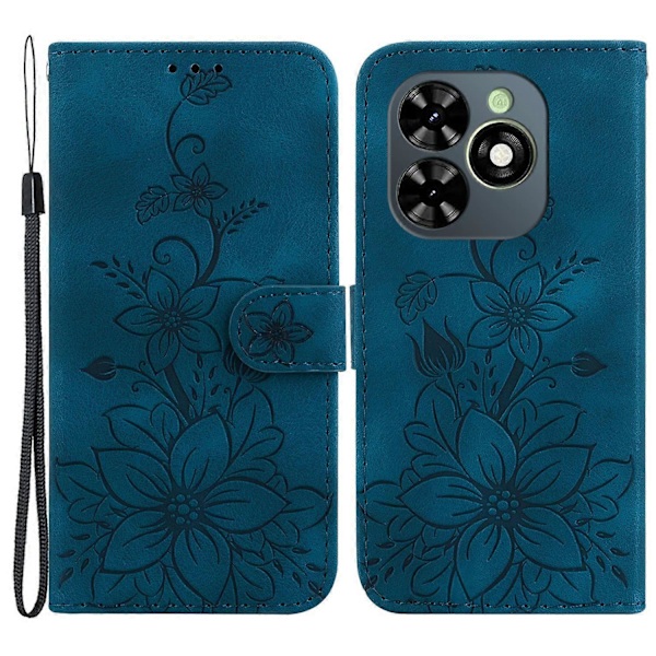 Plånboksfodral med Ställ för TECNO Spark Go 2024 4G/Spark 20/Spark 20C/Pop 8 Multicolor Dark Blue