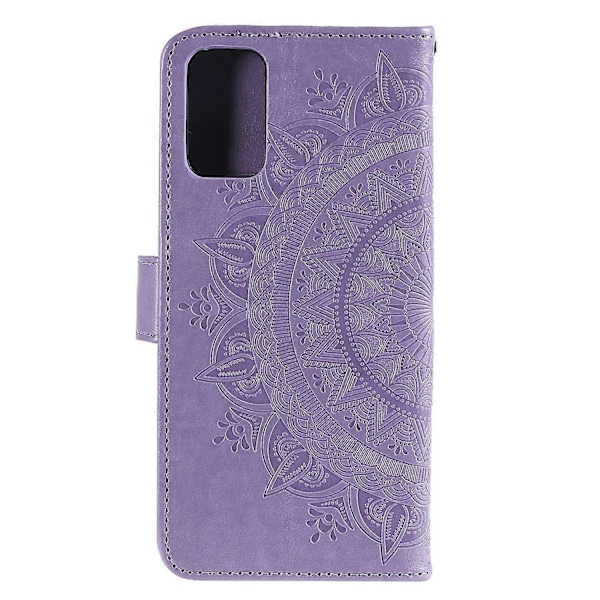 Præget Mandala Blomst Pung Læder Etui med Rem til Samsung Galaxy A52 4G/5G/A52s 5G Multicolor Style G