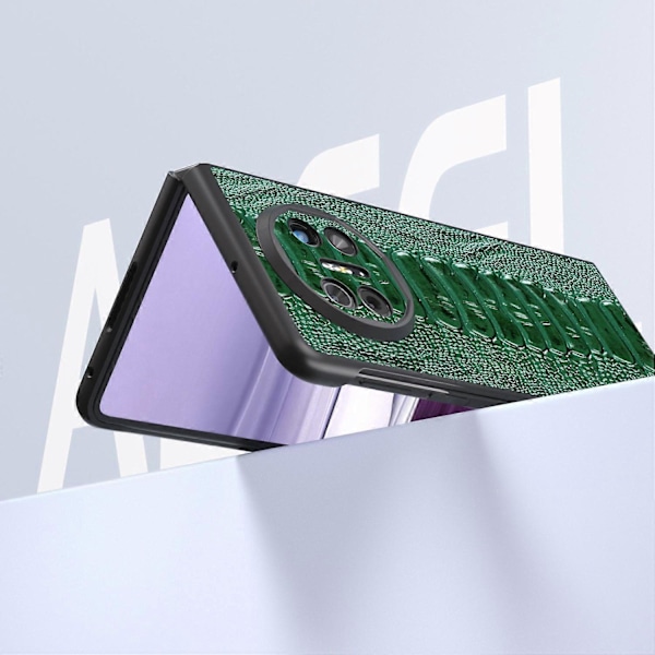Skal för Huawei Mate X5 Krokodiltextur Äkta Läder+TPU+PC Mobilskal Multicolor Style B