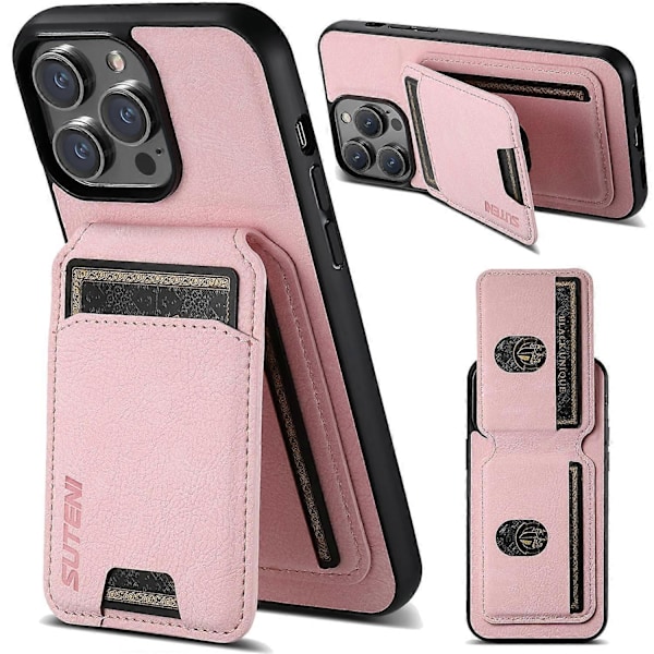 SUTENI H02 Fodral för iPhone 13 Pro Max 6,7 tum PU Läder+TPU Anti-damm Skyddsskal Multicolor Style E