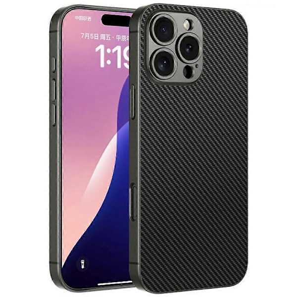 GKK Skinnfodral för iPhone 16 Pro Max - PU-läder, Anti-Drop PC-telefonskal Multicolor Style C