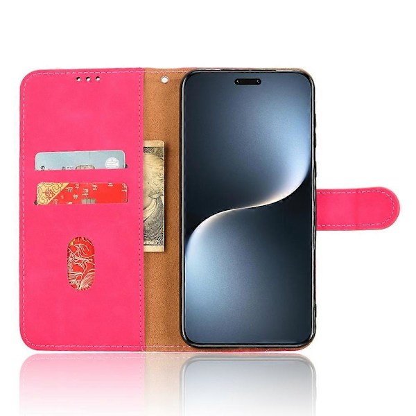 Honor Magic7 Pro 5G Nahkakotelo, ihon tuntuinen, pudotusta estävä lompakkokansi Multicolor Style D