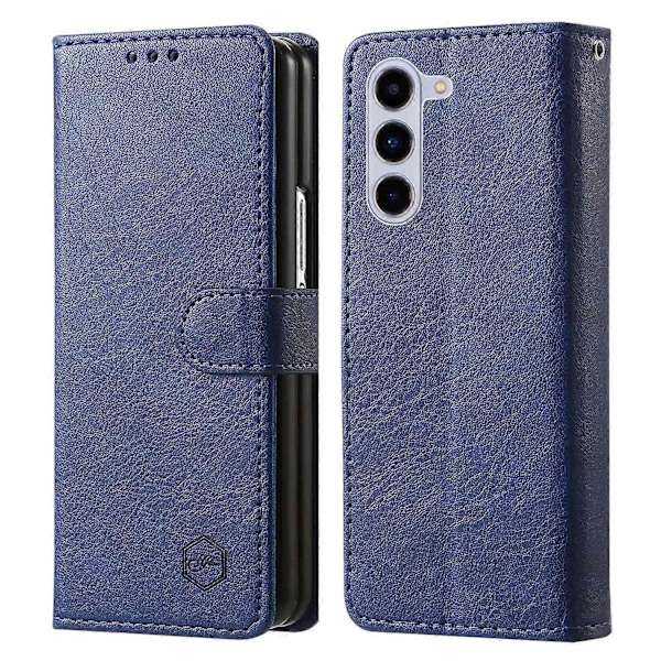 Skal för Samsung Galaxy Z Fold5 5G, enfärgat skyddande fodral PU-läder plånboksfodral Multicolor Style C