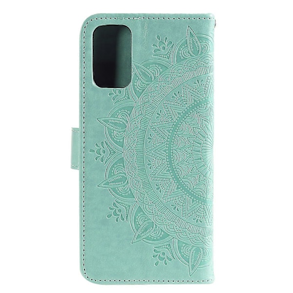 Præget Mandala Blomst Pung Læder Etui med Rem til Samsung Galaxy A52 4G/5G/A52s 5G Multicolor Style B