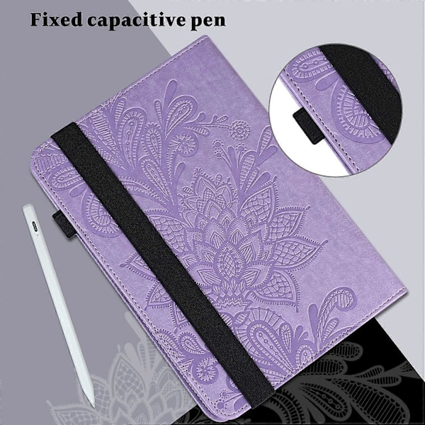 Læder tablet cover med kort slots og stativ til Lenovo Tab M11/Xiaoxin Pad 11 2024 Multicolor Style B