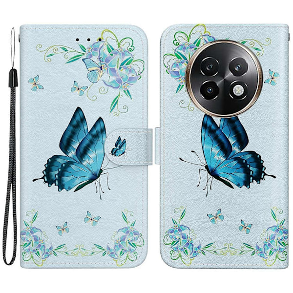 Plånboksfodral för Realme 13+ 5G Anti-Drop Läder Flip Cover Mönstertryck Multicolor Style A
