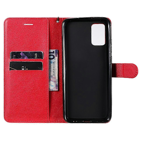 KT Leather Series-2 Pudotuskestävä Yksivärinen PU-nahkainen Puhelinkotelo Lompakolla Samsungille Multicolor Style C