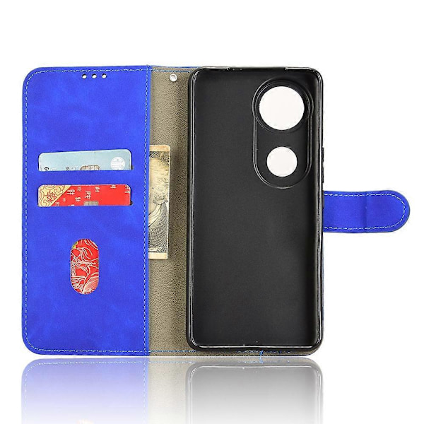 vivo V50 5G Nahkakotelo Ihoa Miellyttävä Pudotussuoja Lompakko Flip-puhelinkotelo Multicolor Blue