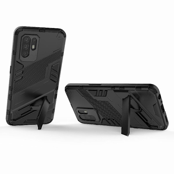 Vikbart Ställ Design PC + TPU Hybrid Telefonskydd Skal för Oppo Reno5 Z 5G Multicolor Style H
