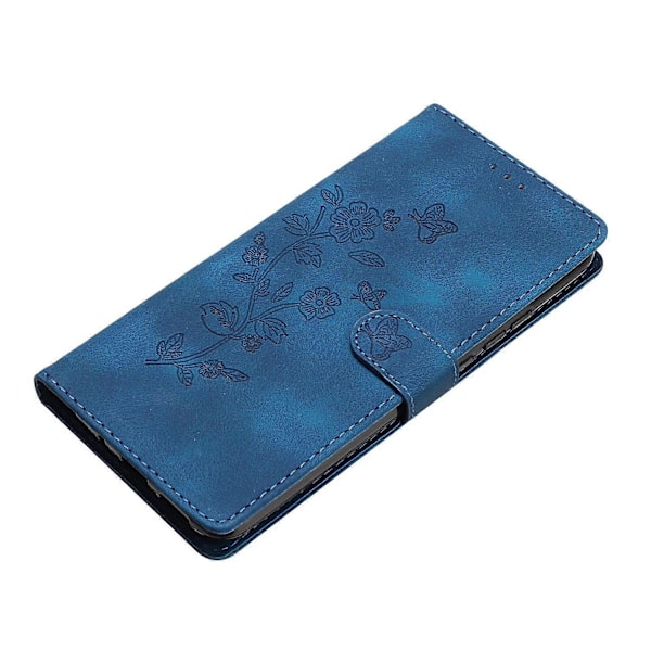 För Xiaomi 14T Pro Fodral Läder Präglat Blommigt Telefonskal Plånbok med Handledsrem Multicolor Style A