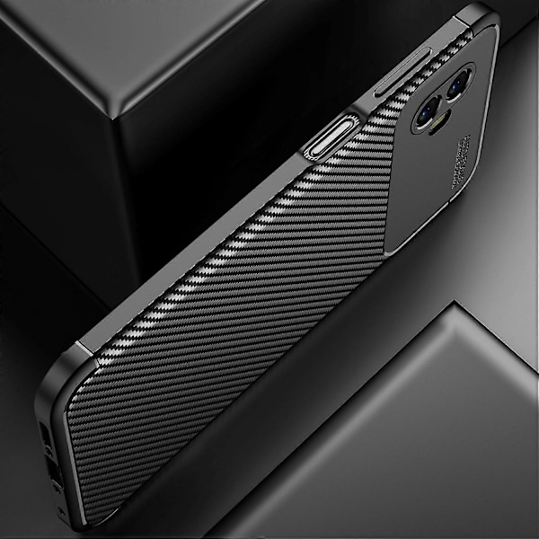 Samsung Galaxy Xcover 6 Pro 5G hiilikuitukuvioinen pehmeä TPU-puhelinkotelo, putoamista estävä takakuori