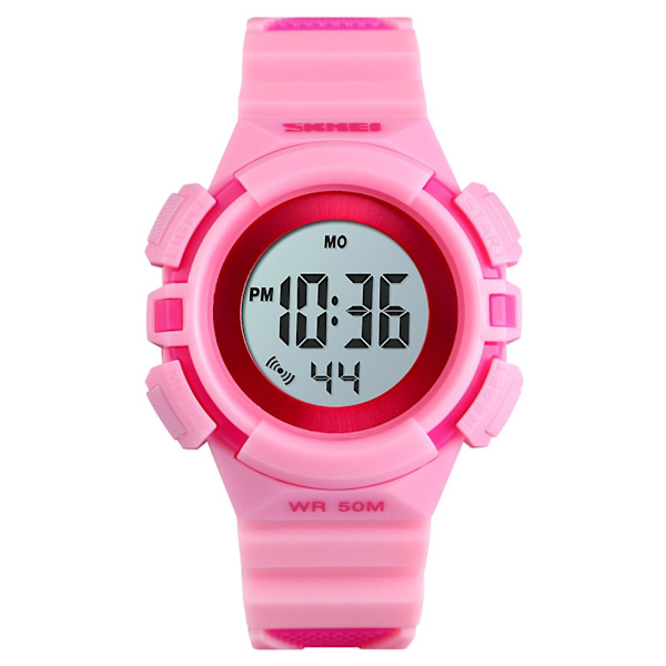 SKMEI 1485 multifunktion unisex digital elektronisk watch 50M Vattentät Casual Dress Watch för män pink