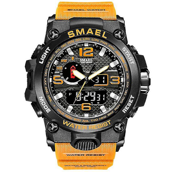 Smael 1545 LED Dual Display Herre Sportsur Elektronisk Quartz 8