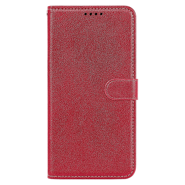 For Samsung Galaxy A26 5G Leather Case Litchi Texture Wallet RFID Blocking Phone Cover - Grey Multicolor Red