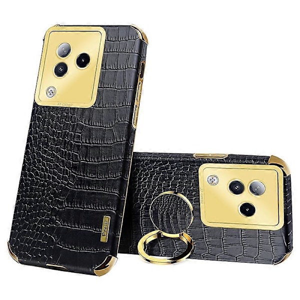Skal med ringstativ för Xiaomi Civi 3 5G, krokodiltextur läder + TPU-telefonfodral Multicolor Style A