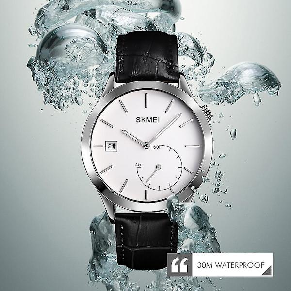 Skmei 1581 Fritid utomhussport Quartz Watch Silver Black