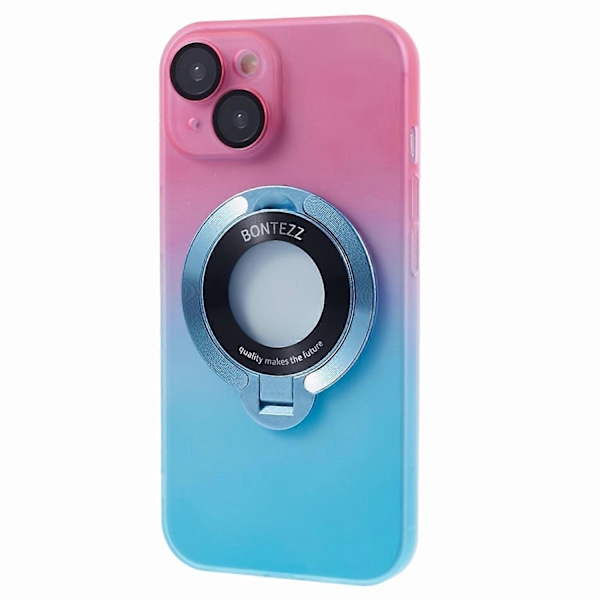 VOERO Hårt PC-skal för iPhone 15 Plus Hud-Touch Stöd Telefonfodral Kompatibelt med MagSafe Multicolor Style E