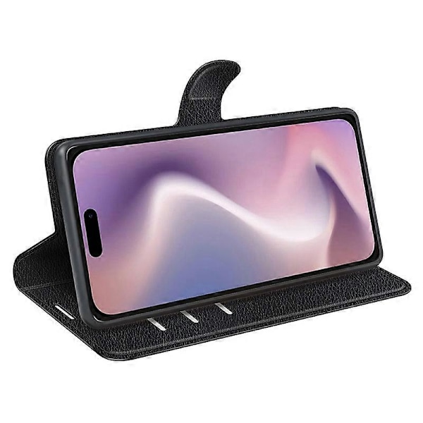 iPhone 16 -kotelon lompakko nahkainen puhelinkotelo litsirakenteella Multicolor Style H