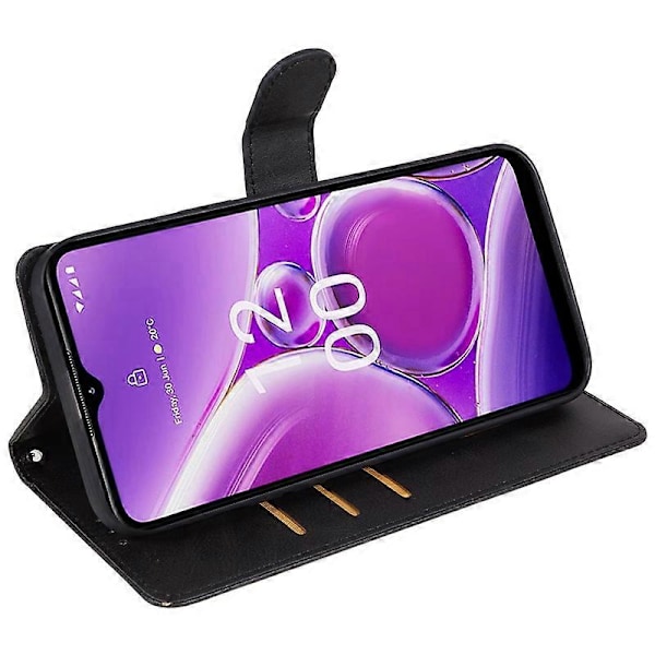 PU Læder Shell til Nokia G42 Kalvetekstur Cover Wallet Stand Magnetisk Lås Telefon Cover Multicolor Style A