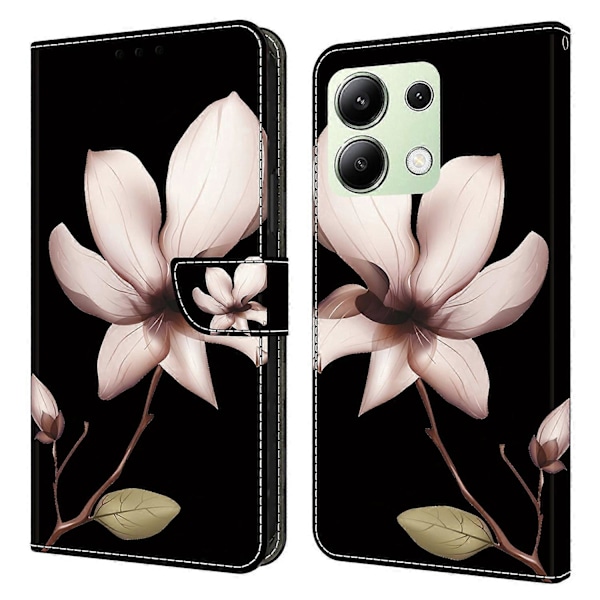 För Xiaomi Redmi Note 13 4G Läderfodral 3D Mönster Tryckt Ställ Plånbok Telefonfodral Multicolor Style C
