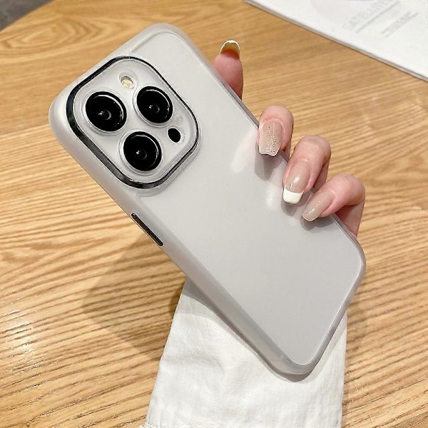 iPhone 15 Pro Max -kotelo, kirkas puhelinkuori, lasi+TPU+PC-hybridisuojus Multicolor Style B