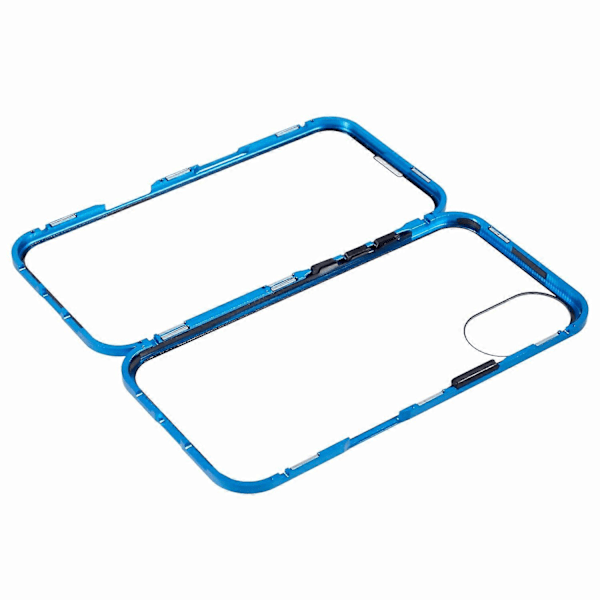 För iPhone 16 Plus Skal Magnetiskt Fullständigt Skydd Transparent Mobilskal - Grön Multicolor Blue