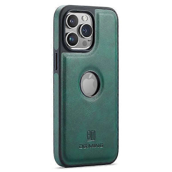 Skal för iPhone 15 med logovy, anti-dropp PU-läderbelagd PC+TPU-skydd Multicolor Style C