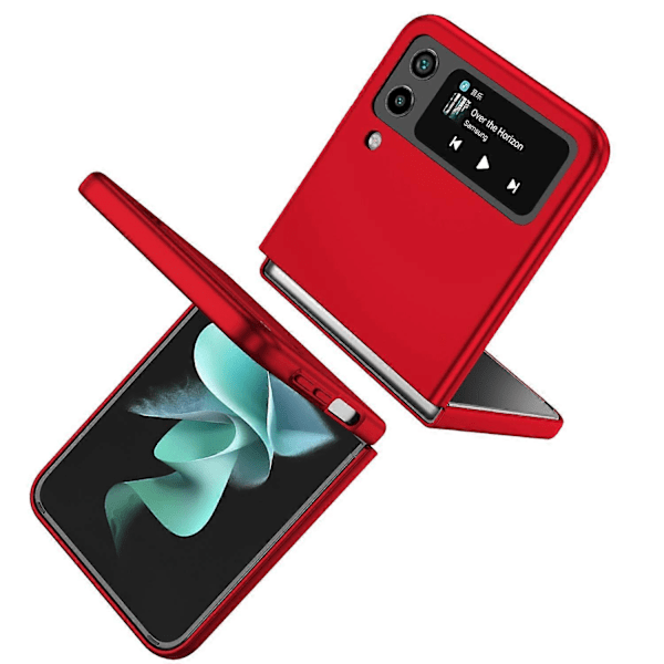 För Samsung Galaxy Z Flip4 5G Justerbart Stöd Fällbart PC-Telefonfodral med Bilfäste Metallplatta Multicolor Style H