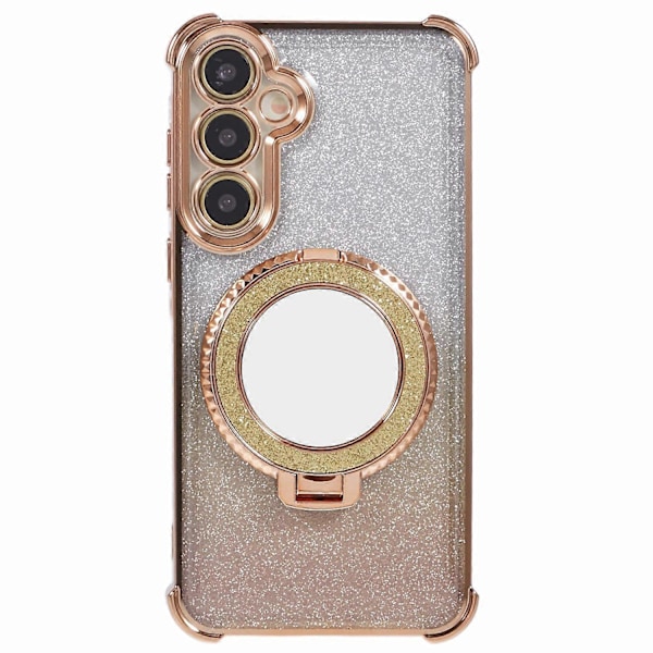 Glitter Gradient Ställ TPU Skal för Samsung Galaxy A55 5G Multicolor Style C