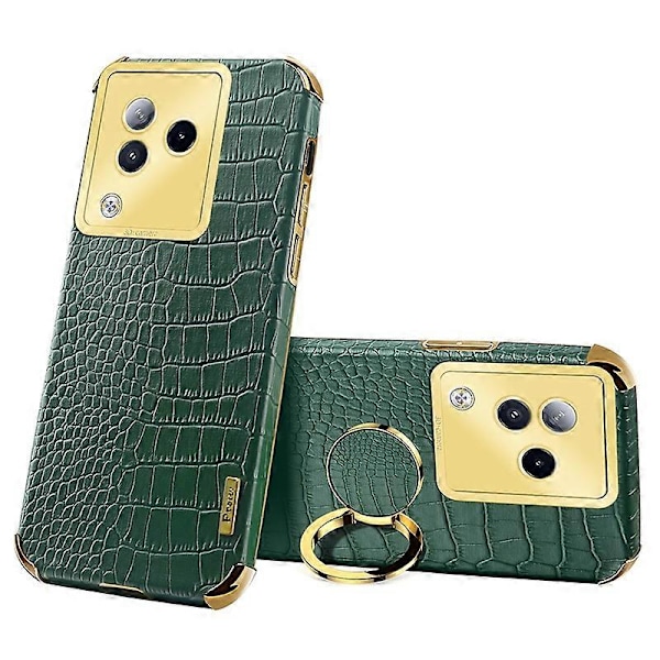 Skal med ringstativ för Xiaomi Civi 3 5G, krokodiltextur läder + TPU-telefonfodral Multicolor Style C