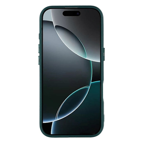 iPhone 16 Pro -kuori, yhteensopiva MagSafe-tekniikan kanssa, TPU+akryylinen mattapintainen puhelinkuori lasisella linssisuojakalvolla Multicolor Dark Green