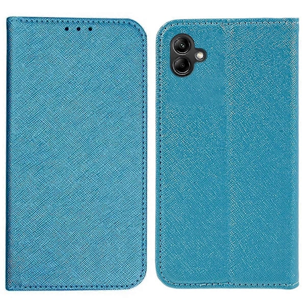 Flip-deksel til Samsung Galaxy A06, støtsikkert med kryssmønstret tekstur i lær Multicolor Style F