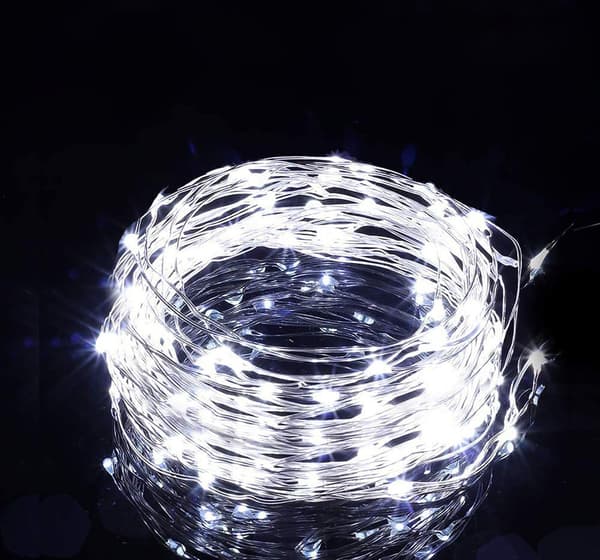 2st Utomhus Solar Fairy Lights, Koppartråd String Lights Cold white