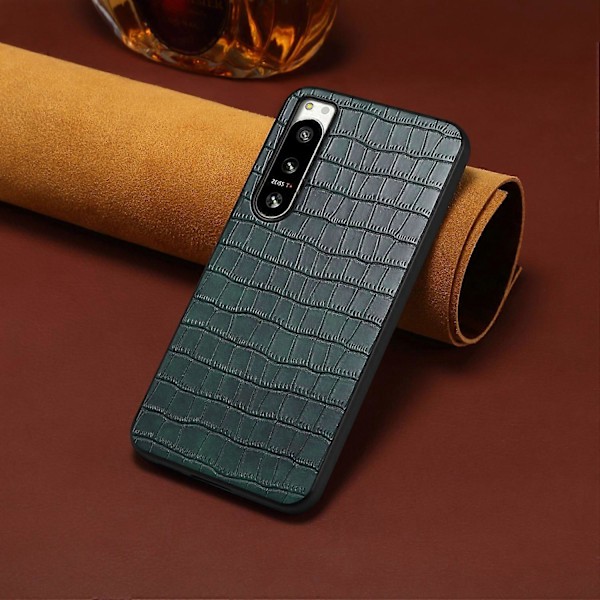 Sony Xperia 5 IV 5G -kotelo, krokotiilinnahkajäljitelmä, naarmuuntumaton takakuori Multicolor Style C