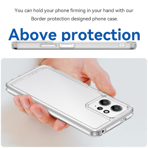Anti-dropp phone case för Xiaomi Redmi Note 12 4g mjukt Tpu cover Transparent