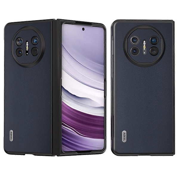 For Huawei Mate X5 Deksel Glatt Ekte Kuskinn + PC Beskyttelsesdeksel Multicolor Style C