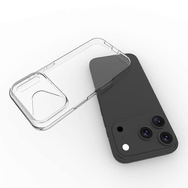 For iPhone 17 Pro Max Deksel Vannmerke-resistent TPU Klar Telefon Bakdeksel