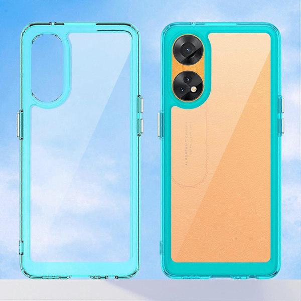 Ohut puhelinkuori Oppo Reno8 T 4G -puhelimelle, pölytiivis TPU+akryylisuojus Multicolor Style E