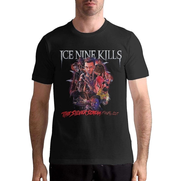 Ice Nine Kills Shirt Herr T-shirt Casual Klassiska kortärmade toppar Black M